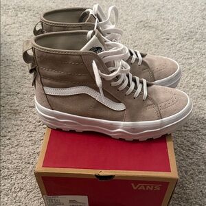 Vans Sentry Sk8-Hi Light Brown Sneakers